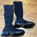 Forever 21 Black Over the Knee Boots with Chunky Sole Photo 0