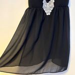 Apt. 9  Chemise Babydoll Built In Bra Lingerie Mini Dress Slip Black White Lace M Photo 3