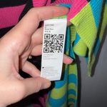 Striped Y2K Vivid Knit Short Sleeve Bodycon Sweater Maxi Dress Photo 7