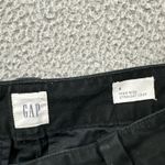 Gap High Rise Straight Crop Chino Pants Black Preppy Minimalist Women's 4 x 27 Photo 2