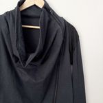 Lululemon ATHLETICA | Sway Cowl Neck Zip Up Jacket Charcoal Grey/Black | Size 4 Photo 1