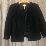 Laundry by Shelli Segal Laundry Shelli Segal Black Metallic Tweed Blazer Photo 3