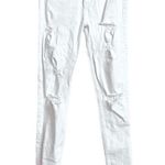 Hollister  Distressed Skinny Jeans Mid Rise Solid White Size 27  Waist  / 5 Photo 0