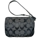 Coach Black Monogram Logo Wristlet Photo 1