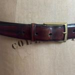 Brighton Vintage Y2K  Womens 34 Brown Leather Gold Buckle Equestrian Western Belt Photo 1
