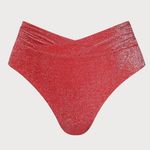 Berlook Red Lurex Kont Plus Size Bikini Set Photo 5