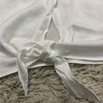 Free People  White Button-Down Tie Tank Camisole Size M Photo 2