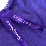 Seraphine Tanya Blue Purple Printed Maternity Wrap Dress Photo 4