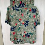 Jaclyn Smith Green/Floral Two Piece VintageTop and Skirt Set Small Photo 1