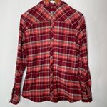 Kuhl Alina Plaid Flannel Shirt Red Spice Size Medium Photo 3