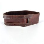 NWT Motif 56 Women's Wide Genuine Leather Belt Chocolate Size Large Brown Photo 1