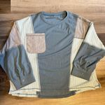 Boutique Blue Long Sleeve Top Photo 0