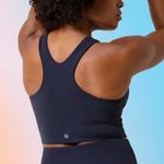Athleta Navy Conscious Crop Padded Sports Bra Top Photo 2