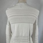 Ralph Lauren Lauren  White Knit Cardigan Sweater‎ Jacket Open Weave Womens Medium Photo 5