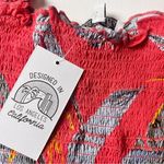 Patrons of Peace  Women's Boho Style Floral Tropical Print Blouse Sz L Photo 7