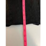 Brandy Melville High Neck Black Eyelet Cropped Tank Top Photo 5