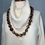 Native Treasure Genuine Tropical Brown Tiger Kukui Nut Necklace~The Philippines Photo 1