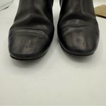 Grigiarancio Y2K Black‎ Leather Ankle Boots 8.5 | Made in Italy Chunky Heel Black Photo 5