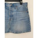 Madewell  Rigid Denim Relaxed Mini Skirt Northdale Light Wash 29 EUC Blue Jean Photo 3