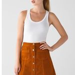 Urban Outfitters  Rust Corduroy Snap-Front Mini Skirt – Size Small Photo 0