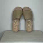New! BEACH BY Matisse Natural Jute Platform Slip Photo 5