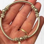 Nine West Silver Beaded Stretch Bracelet Photo 0