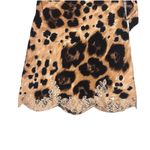 Valentino Garavani animal print brown black lace strapless Y2K dress Sz 42 US 6 Photo 5