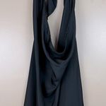 Dress Forum Los Angeles California Black Slinky Halter Blouse Small New Photo 0