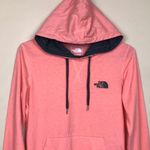 The North Face  Women’s Neon Pink Gray Drawstring Hood Pouch Long Sleeve Hoodie Photo 1