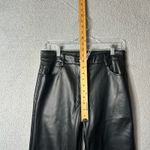 Shinestar Pants Womens M Black Super High Waist Faux Leather Pants Nightout NEW Photo 6