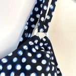 Croft & Barrow Black Blue White Dot Tankini Swim Swimsuit Top Ruched 24W 24 new Photo 3