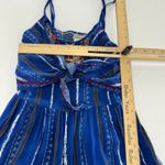 Flying Tomato  Jumpsuit Womens X Small Blue Wide Leg Boho Festival Open Back Photo 4