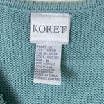 Vintage Koret Blue Floral Embroidered Button Up Sweater Vest Size M Size M Photo 4