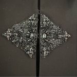 Badgley Mischka Evening Dress Coat w/ Beaded Embellishment at Waist Photo 3