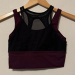 Lululemon Burgundy Mesh Crop Top Photo 0