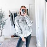 VINTAGE Holloway Finishline Silver Gray Bomber Windbreaker Jacket Size L Photo 0