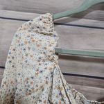 Love Tree Cream Floral Boho Cropped Blouse Ruffle Skirt 2 Piece Set Size Medium Photo 7