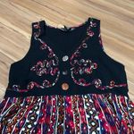 Vintage Teacher Core Jamie Brooke Pattern Maxi Dress Size 10 Black Photo 2