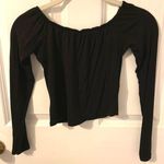 Boohoo Black Off The Shoulder Crop Top Photo 0