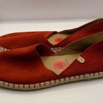 VERBENAS Women Size 41 US 10 Carmen Red Soft Suede Slip On Flat Espadrille Shoes Photo 2