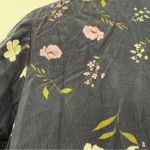 Thakoon Black‎ Floral Cropped Jumpsuit Women’s Size 8 Short Sleeve Multicolor Black Photo 11