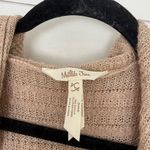 Matilda Jane  Women’s Large Tan Colorblock Hooded Longline Cardigan Sweater Photo 2