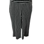 Torrid  Black White Stripe Rib Culotte Jumpsuit Belted Size 0 Photo 5