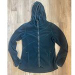 Title Nine  Women's Full Zip Fleece Hoodie Stretch Long Sleeve Blue  Size Small Photo 3