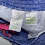 Lilly Pulitzer Old Money Minimalist Blue Baybreeze 100% Linen Shorts Small NWT Photo 4