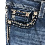 Miss Me  Womens Jeans JS5408B8 Boot Cut Embellished Embroidered Low Rise 29 Photo 2