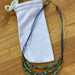 Anthropologie  Blue shinny‎ Stones Necklace Photo 3