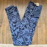 Aerie NWT Offline by Real Me Xtra 7/8 Houndstooth Floral Patterned Blue Legging Photo 2