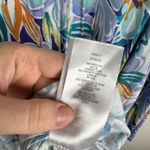 Belle Kim Gravel Floral Tunic Top Sz XL Tassel V Photo 7