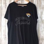 NFL NWT Jacksonville Jaguars Faux Stitch Black Tee Photo 0